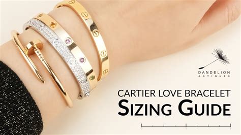 bracelet love cartier poids|cartier wrist size chart.